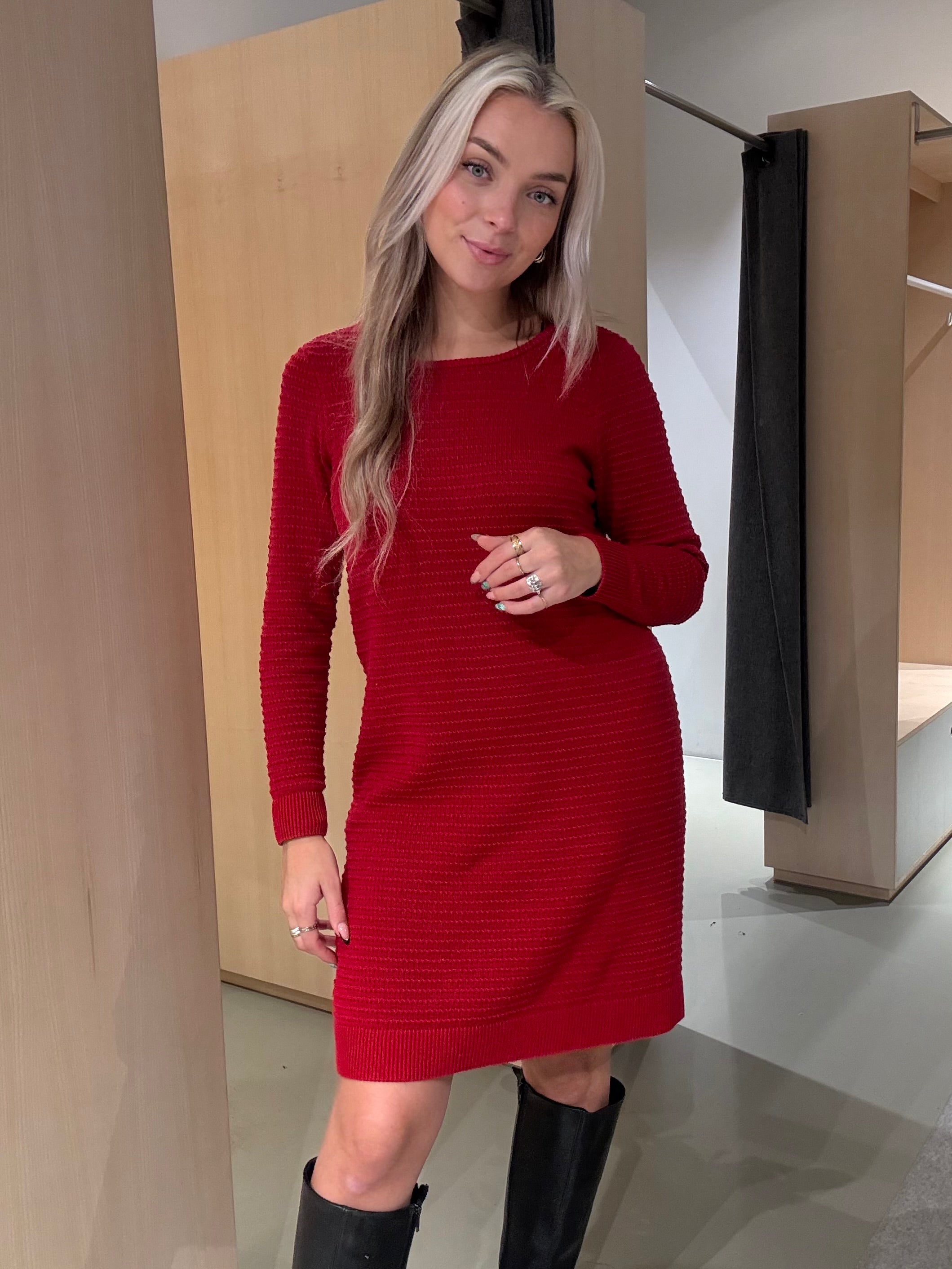 VILOLLO Short Dress - Jester Red